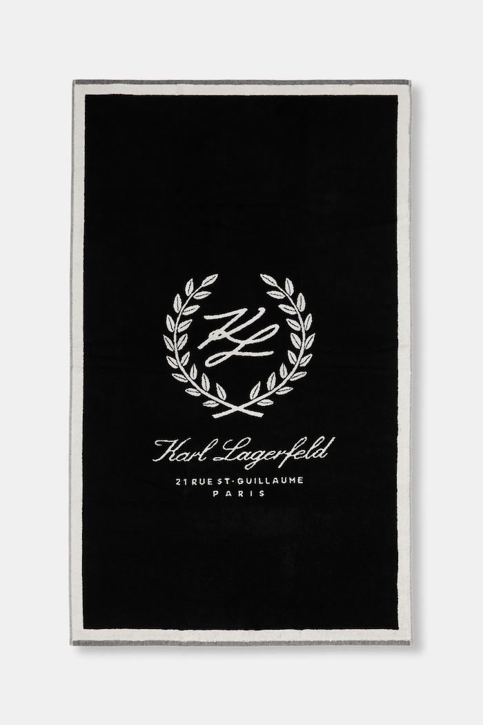 Karl Lagerfeld prosop mare de bumbac K/HOTEL 90 x 150 cm negru B1W46088