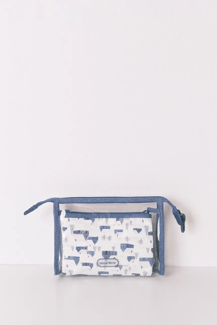 Sada kozmetických tašiek women'secret 3-pak 4842019 modrá SS26
