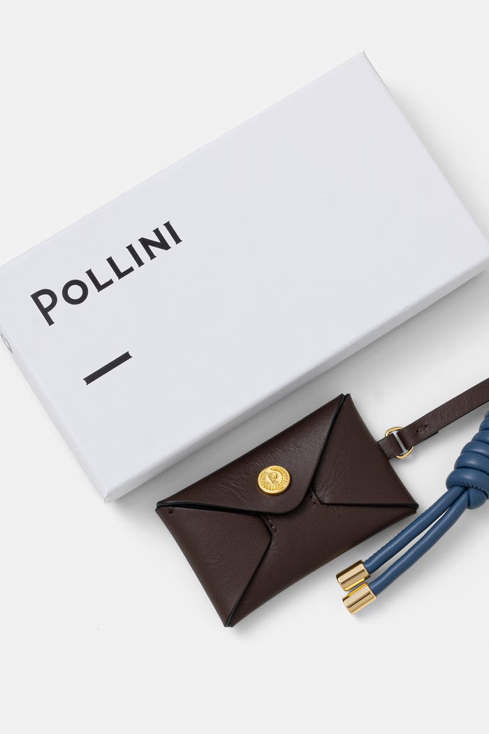 Doplnky Kožená kľúčenka Pollini PC5410PP1OQG2 hnedá