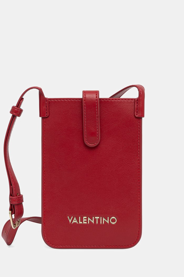 Valentino Bags pokrowiec na telefon damski z imitacji skóry CLIO RE czerwony VPS9OG82