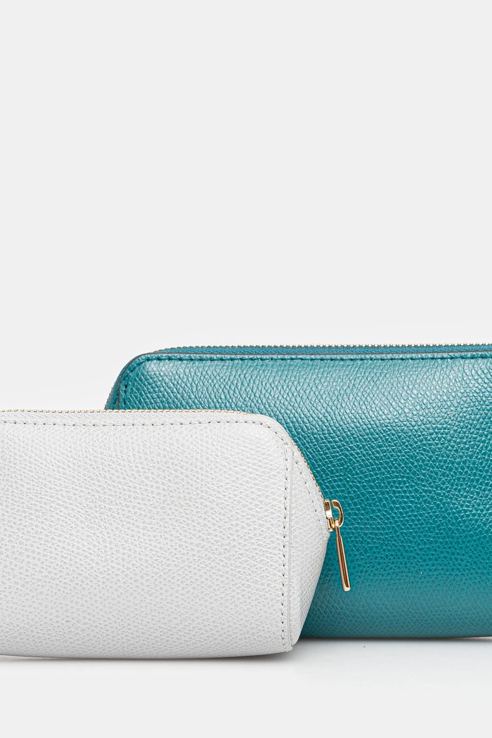 Furla astuccio per trucchi in pelle pacco da 2 WE00453.ARE000.4509S turchese SS26