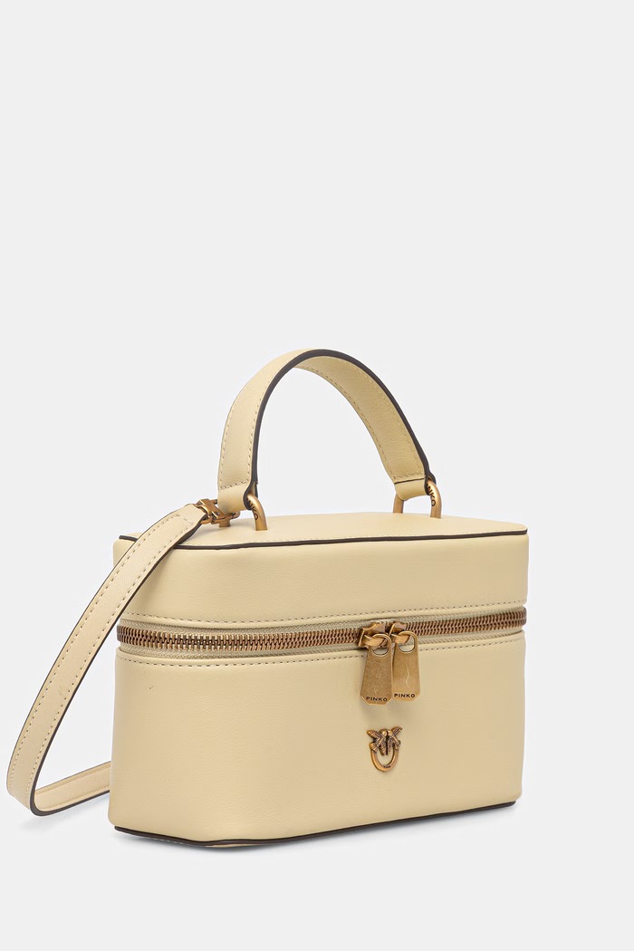 Pinko torebka kuferek damska skórzana 106382.A0QO żółty SS26