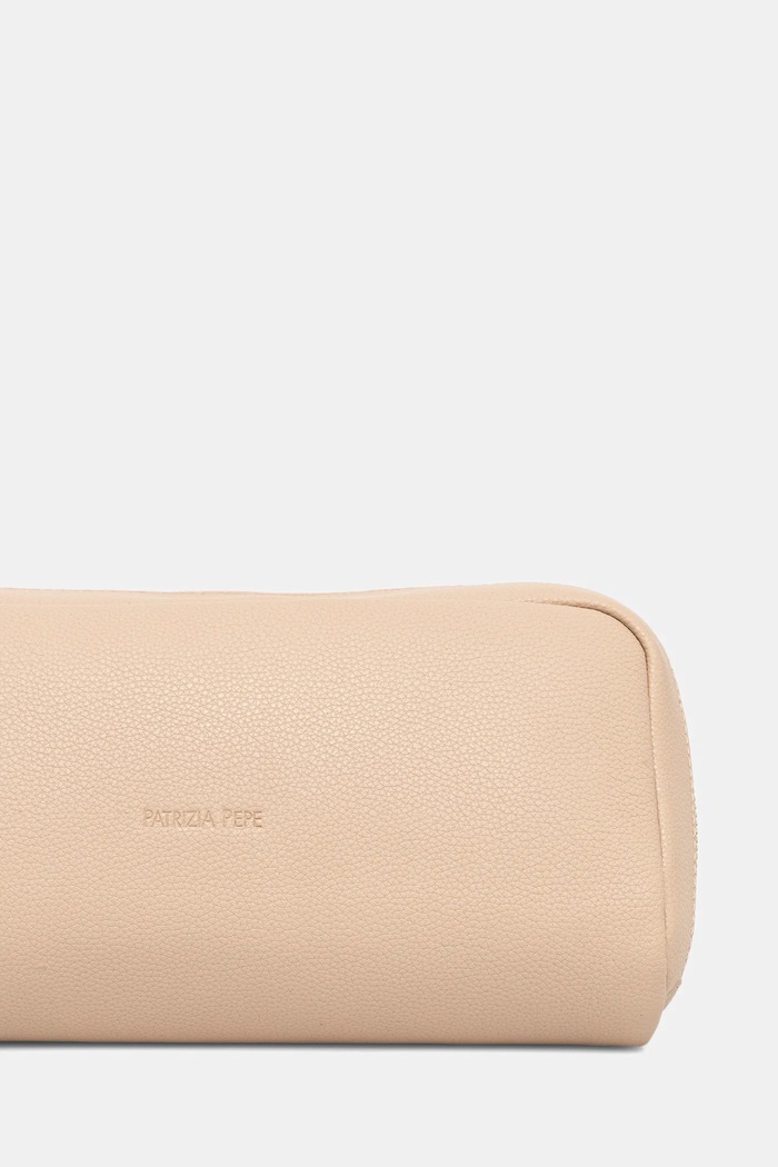 Patrizia Pepe astuccio per trucchi in pelle 8Q0027.L001 beige SS26