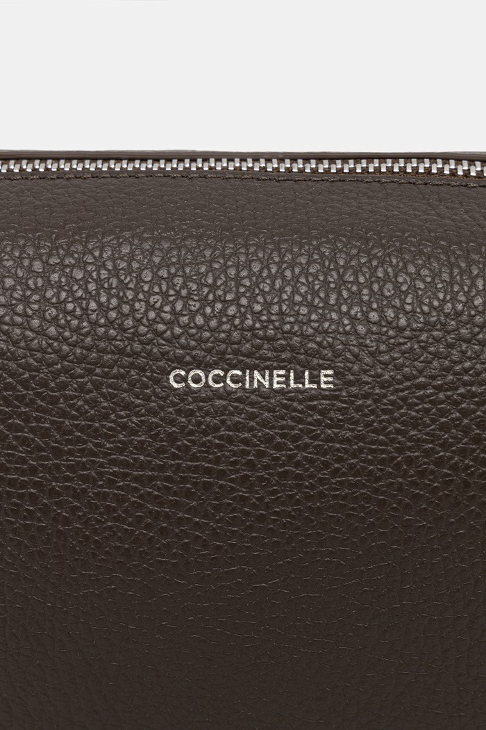 Coccinelle kozmetična torbica ženska usnjena SOFT zelena E5.MUK.95.G0.02