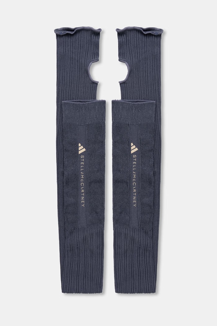 adidas by Stella McCartney kompresijske nogavice brez stopal ženske siva KF3576