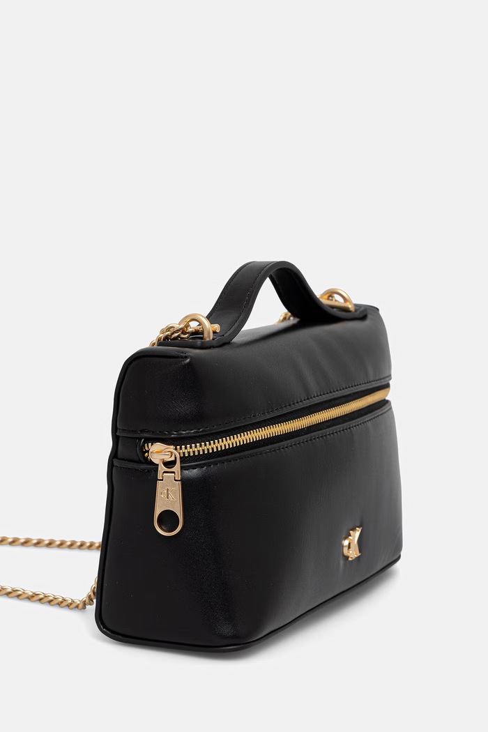 Calvin Klein kosmetyczka damska z imitacji skóry LV04F1134G czarny SS26