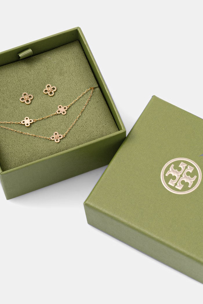Браслет і сережки Tory Burch Kira 183301 золотий