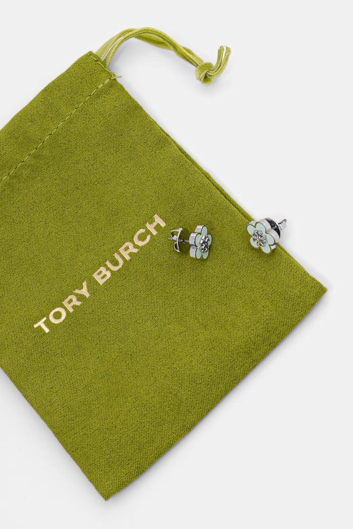 Uhani Tory Burch Forger Me Not zelena 147151