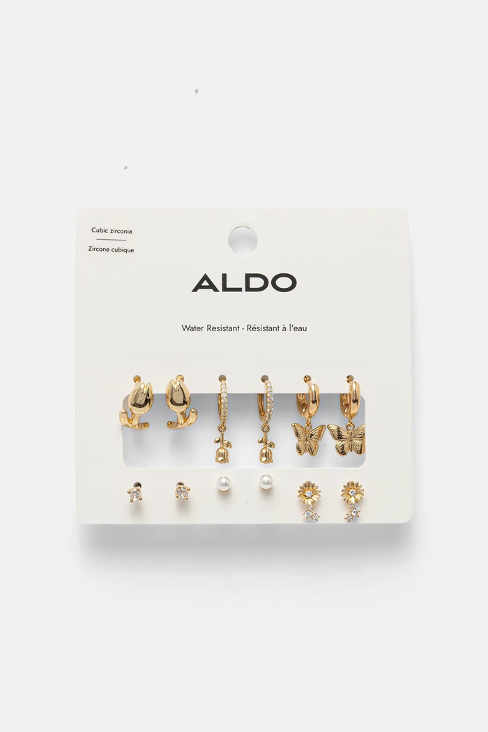 Σκουλαρίκια Aldo IZZIEE 6-pack 6-pack χρυσαφί IZZIEE.102