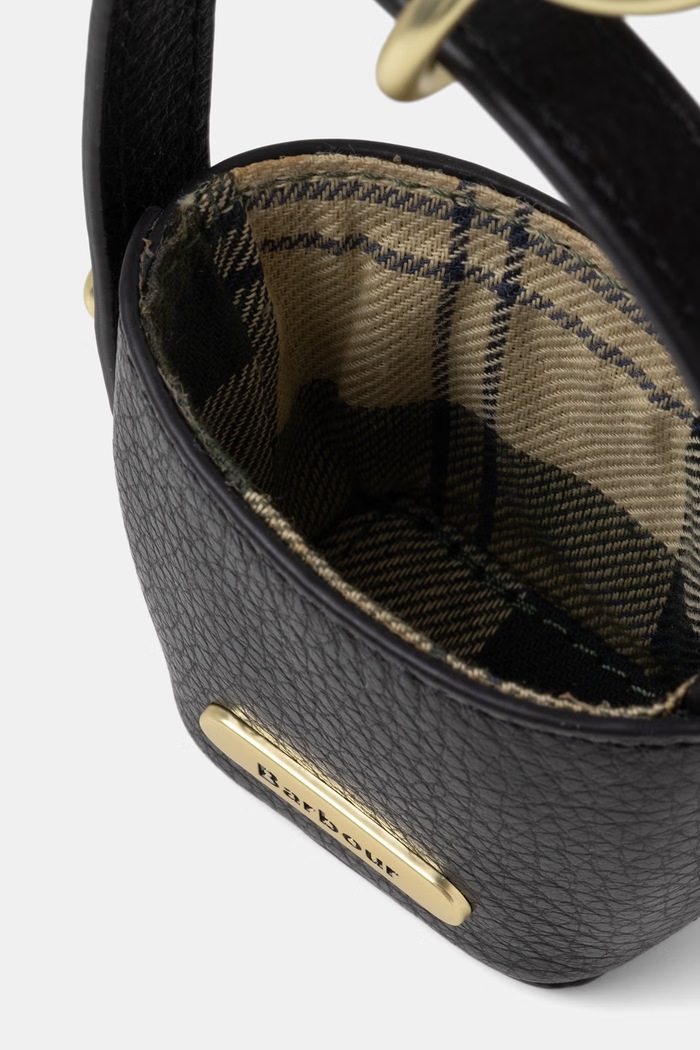 Barbour μπρελόκ γυναικείο δερμάτινο LAC0361 μαύρο SS26