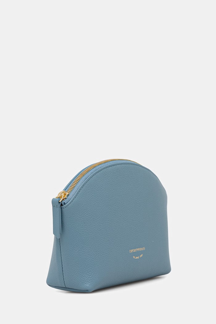 Emporio Armani kosmetyczka skórzana EW000546.AF19568 turkusowy SS26