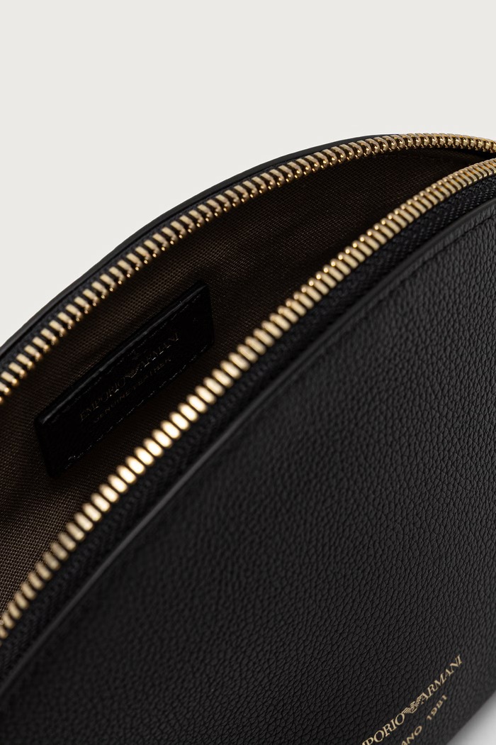 Dodaci Emporio Armani Kozmetička torbica za žene kožna EW000546.AF19568 crna