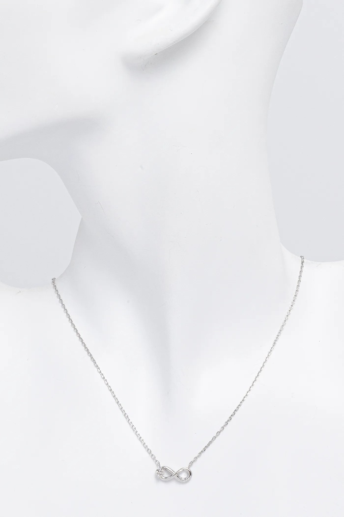 Dodatki Ogrlica Guess LOVE BITES JUBN06.047JW srebrna
