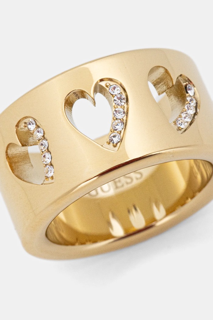 Prsteň Guess BY YOUR SIDE JUBR06.086JW zlatá SS26