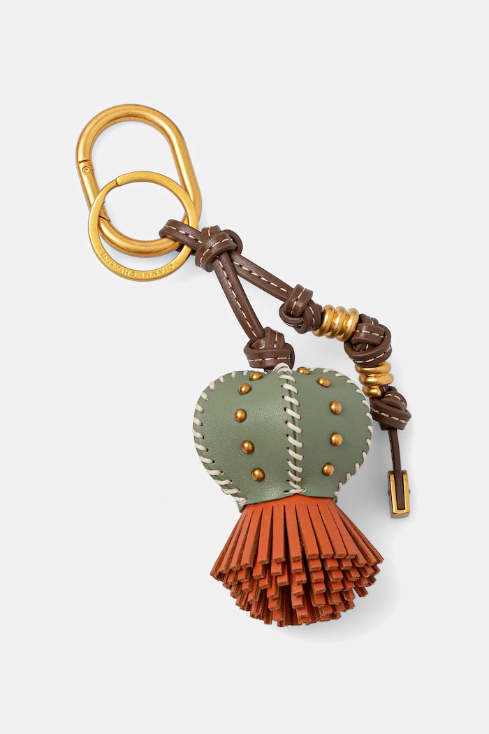 Kožená kľúčenka Gianni Chiarini zelená PC.CACTUS.04