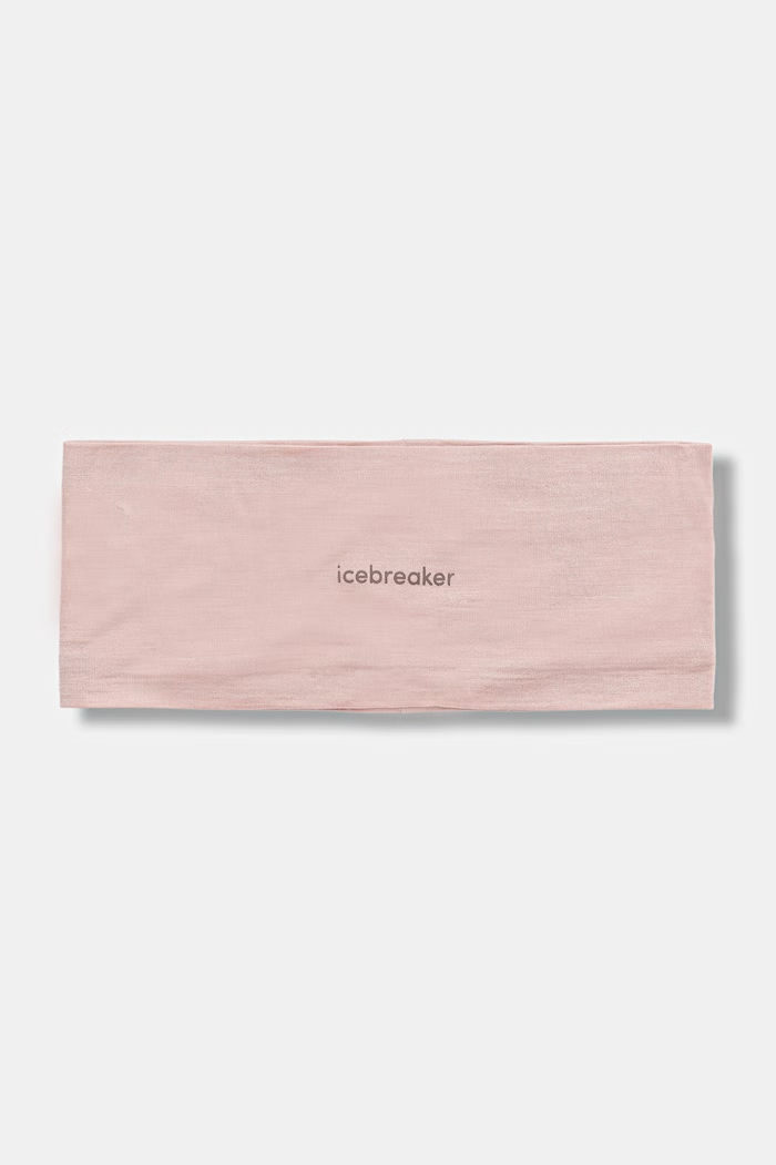 Čelenka s příměsí vlny Icebreaker Cool-Lite Flexi Headband outdoor růžová IB0A56FN0LH1