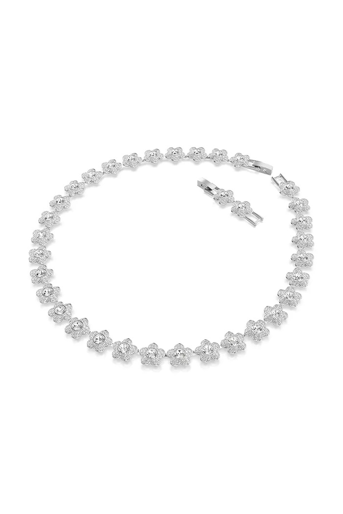 Swarovski dámsky kovový náhrdelník Ariana Grande x Swarovski 5749179 strieborná SS26