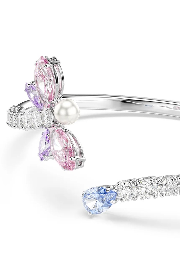 Doplnky Swarovski dámsky kovový náramok so zirkónmi Ariana Grande x Swarovski 5737400 strieborná