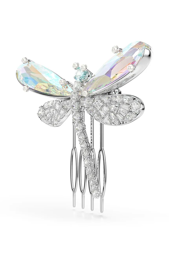 Swarovski brošňa dámska kovová s krištáľom Swarovski Ariana Grande x Swarovski 5749193 strieborná SS26