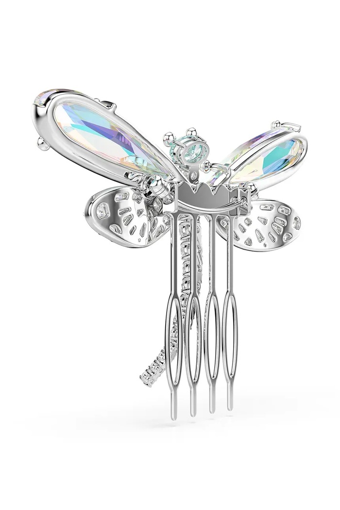 Swarovski brošňa dámska kovová s krištáľom Swarovski Ariana Grande x Swarovski strieborná 5749193