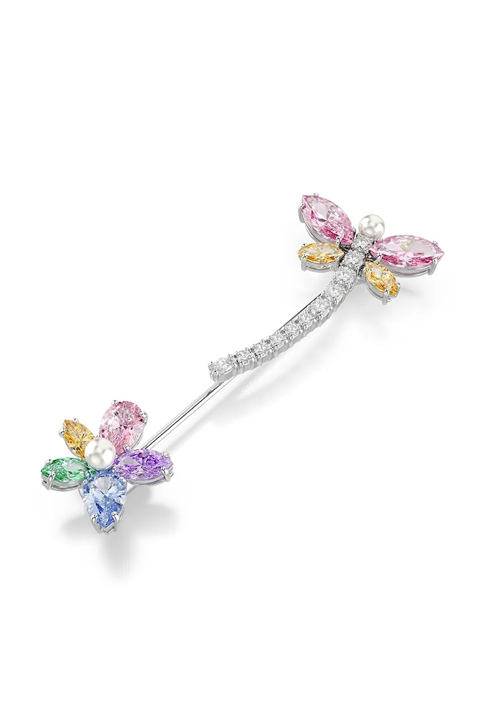 Swarovski broszka damska metalowa Ariana Grande x Swarovski 5737428 srebrny