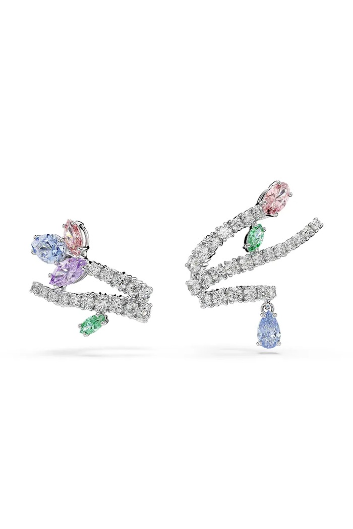 Swarovski nausznica damska metalowa cyrkoniowa Ariana Grande x Swarovski srebrny 5749184