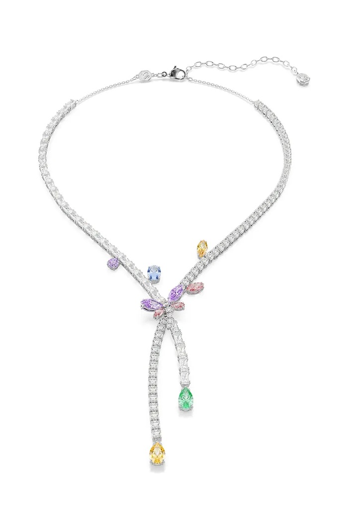 Swarovski naszyjnik damski metalowy z cyrkonią Ariana Grande x Swarovski srebrny 5737424