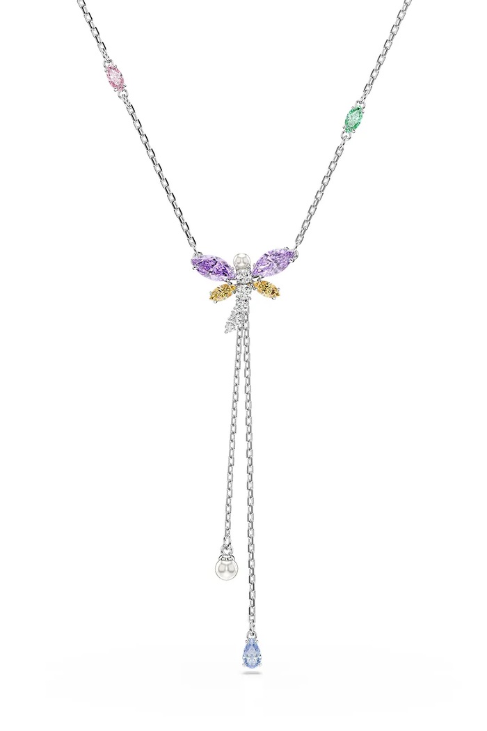 Swarovski naszyjnik damski z kryształem Swarovski Ariana Grande x Swarovski srebrny 5749183