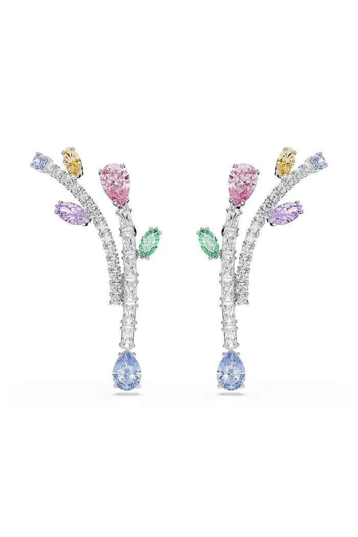 Swarovski kolczyki damskie metalowe z kryształem Swarovski Ariana Grande x Swarovski multicolor 5737426