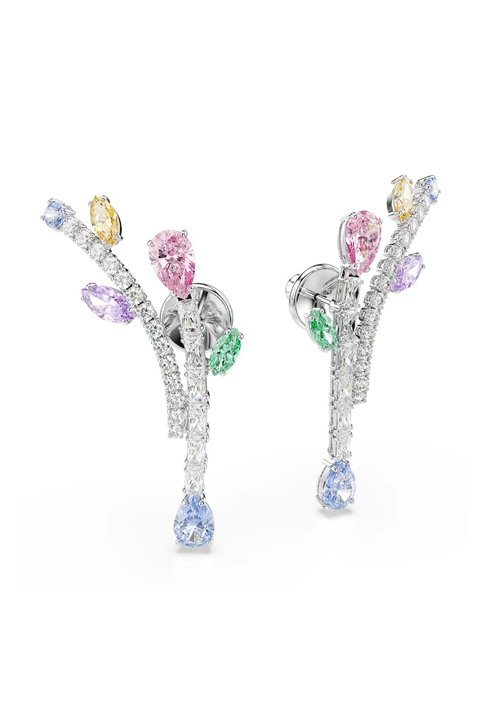 Swarovski kolczyki damskie metalowe z kryształem Swarovski Ariana Grande x Swarovski multicolor 5737426