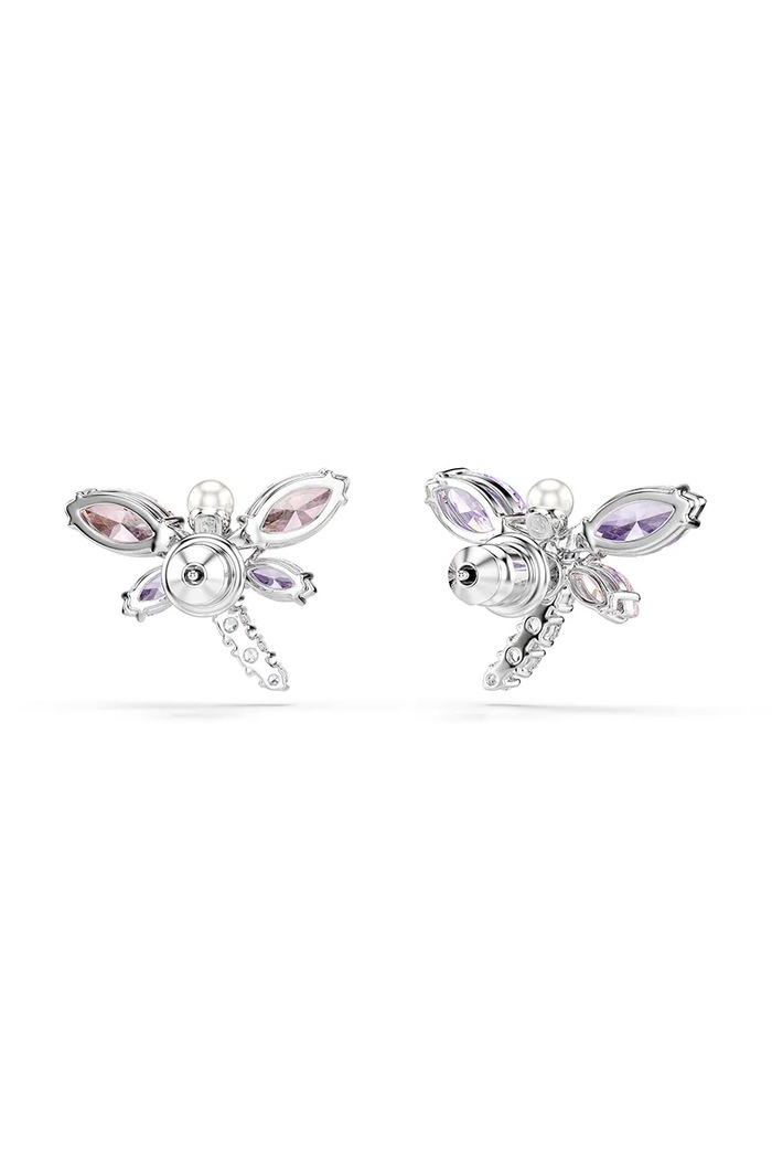 Akcesoria Swarovski kolczyki damskie metalowe z cyrkonią Ariana Grande x Swarovski 5737371 różowy