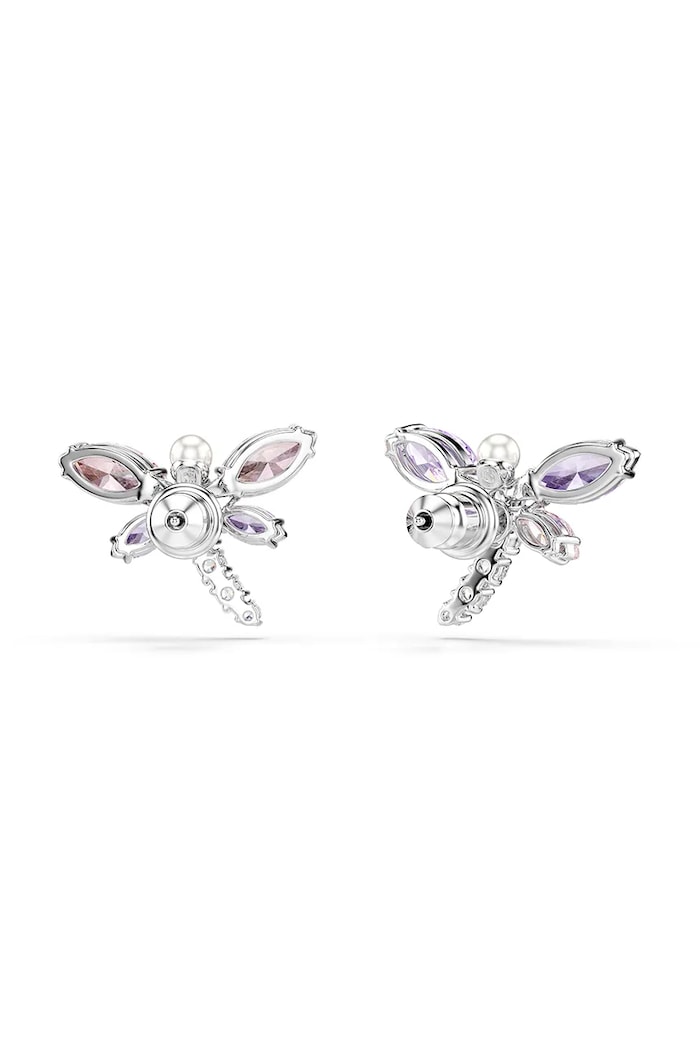 Akcesoria Swarovski kolczyki damskie metalowe z cyrkonią Ariana Grande x Swarovski 5737371 różowy