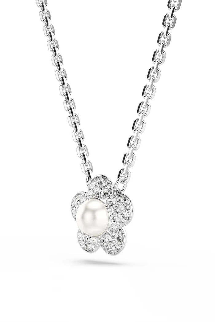 Doplnky Swarovski náhrdelník dámsky kovový so swarovski kryštálom Ariana Grande x Swarovski 5755817 strieborná