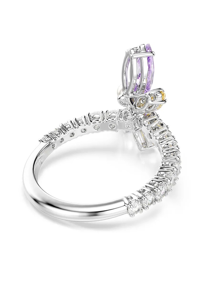 Swarovski pierścionek damski metalowy kryształ Swarovski Ariana Grande x Swarovski 5737367 srebrny SS26