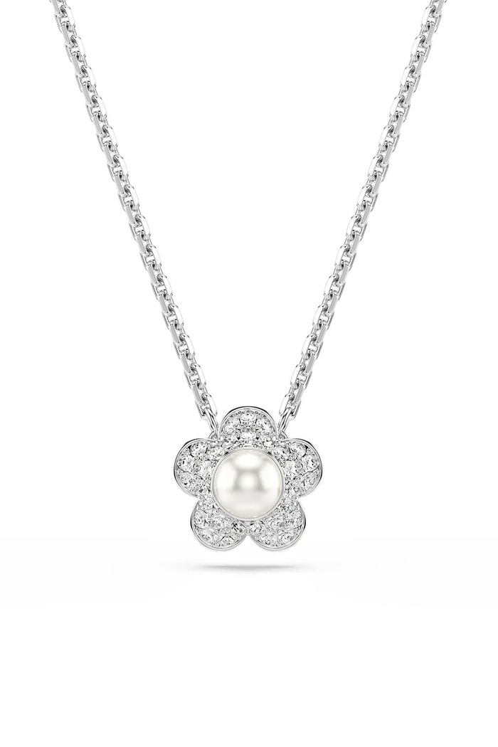 Akcesoria Swarovski komplet biżuterii damski metalowy kryształ Swarovski Ariana Grande x Swarovski 5749180 srebrny