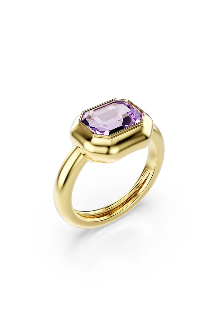 Swarovski prstýnek dámský z pozlaceného kovu s krystalem Swarovski GEMA zlatá 5753094