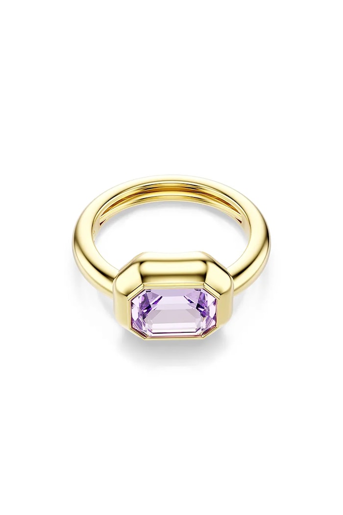 Swarovski prstýnek dámský z pozlaceného kovu s krystalem Swarovski GEMA 5753094