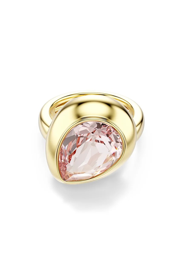 Swarovski prstýnek dámský z pozlaceného kovu s krystalem Swarovski GEMA 5753094