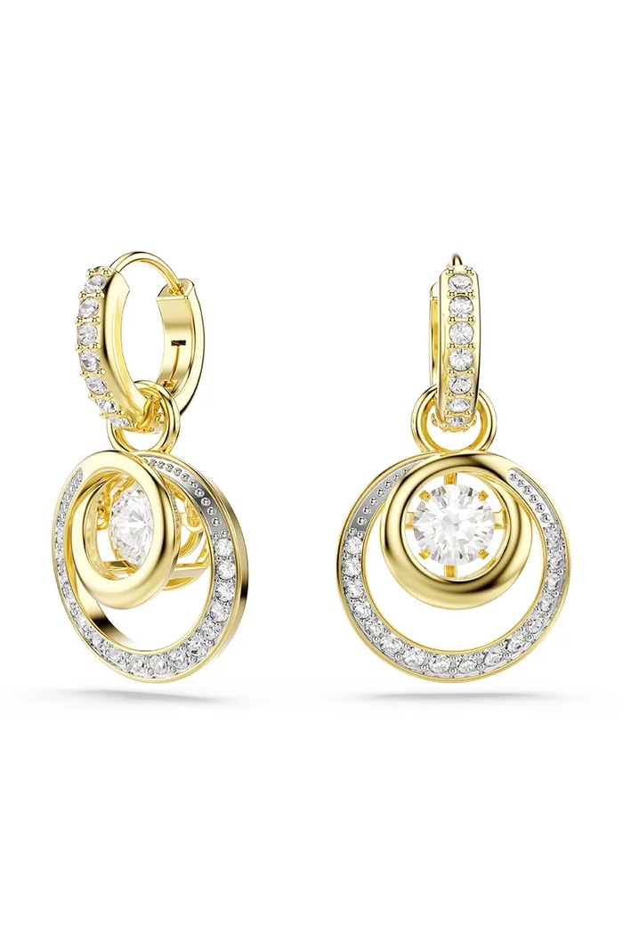 Swarovski kolczyki HYPERBOLA cyrkonia złoty 5738249