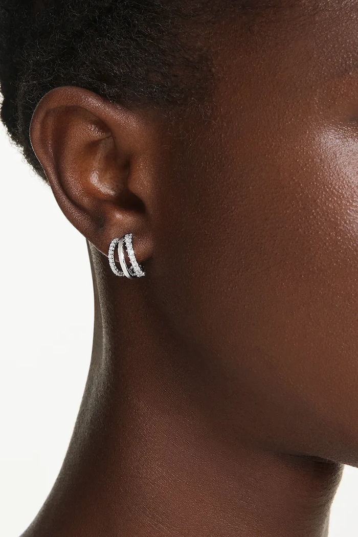 Swarovski cercei HYPERBOLA 5737110 argintiu