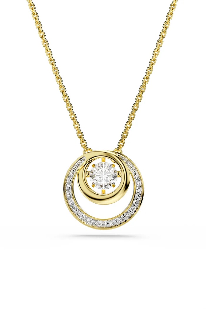 Ogrlica Swarovski HYPERBOLA cirkonij zlatna 5738248
