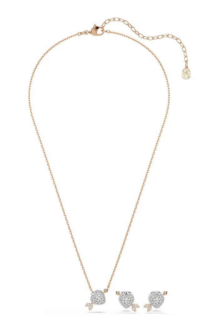 Náhrdelník a náušnice Swarovski IDYLLIA 5745580 zlatá SS26