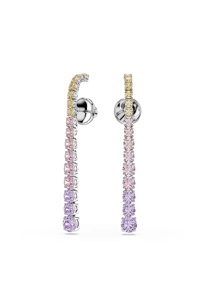 Swarovski dámske náušnice so zirkónmi MATRIX ružová 5751195