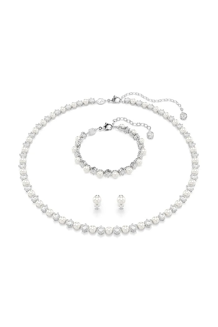 Swarovski komplet MATRIX cyrkonia srebrny 5742040