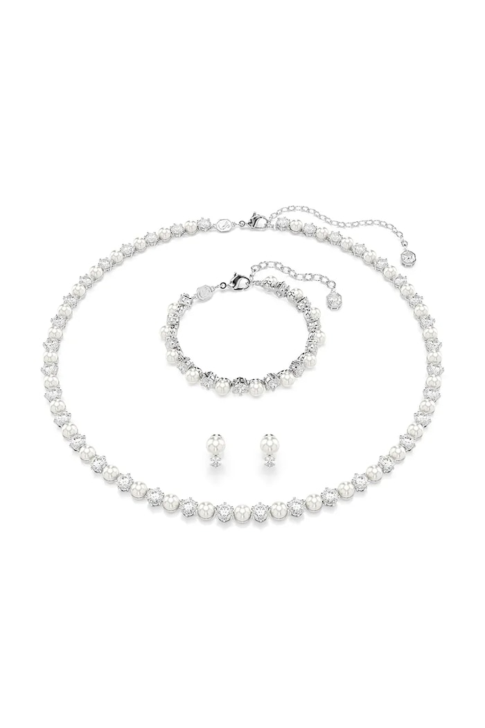 Swarovski komplet MATRIX cyrkonia srebrny 5742040
