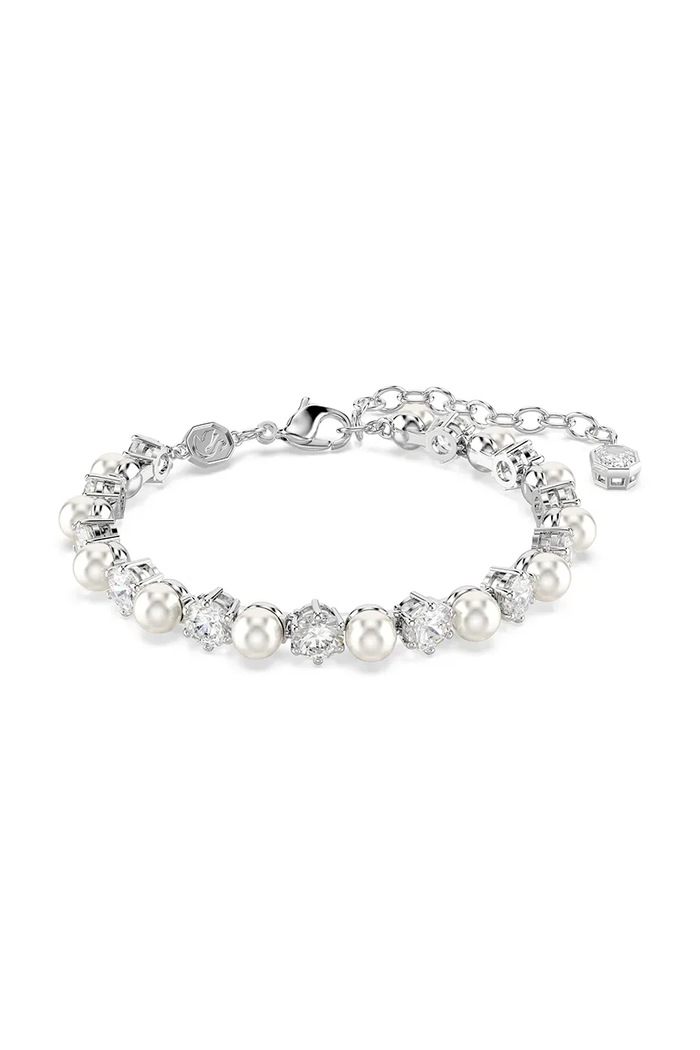 Swarovski komplet MATRIX srebrny 5742040