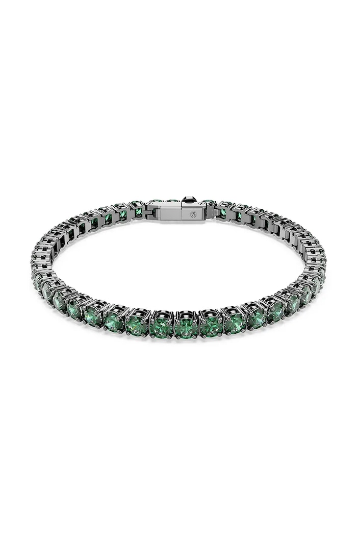 Гривна Swarovski MATRIX циркони зелен 5743447