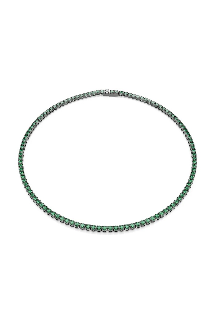 Swarovski ogrlica ženska kubični cirkonij MATRIX zelena 5743471