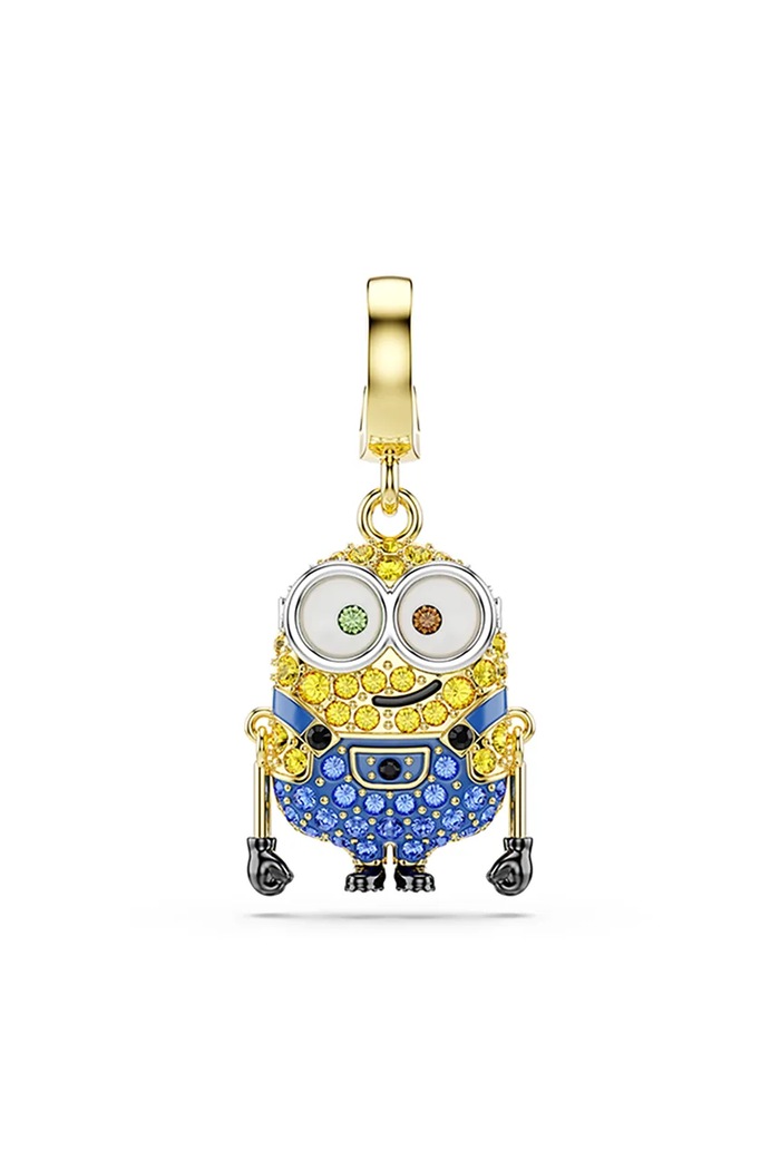 Swarovski κρεμαστό γυναικείο από μέταλλο με κρύσταλλο Swarovski MINIONS χρυσαφί 5753016
