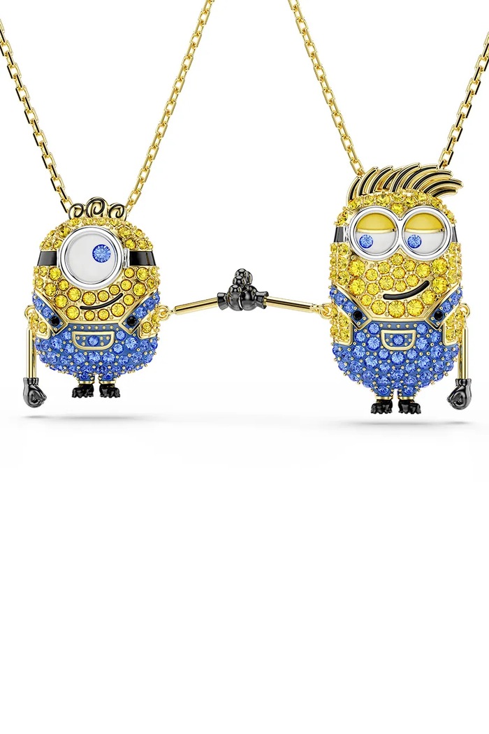 Swarovski naszyjnik damski pozłacany z cyrkonią MINIONS 5751614 złoty SS26